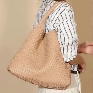 Woven Beige purse -gently worn-in great condition!